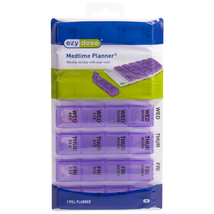 Ezy Dose Medtime Planner Weekly 4x Day with Pop-Outs