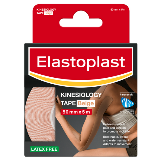 Elastoplast Kinesiology Tape Beige 50mm x 5m 1 Roll