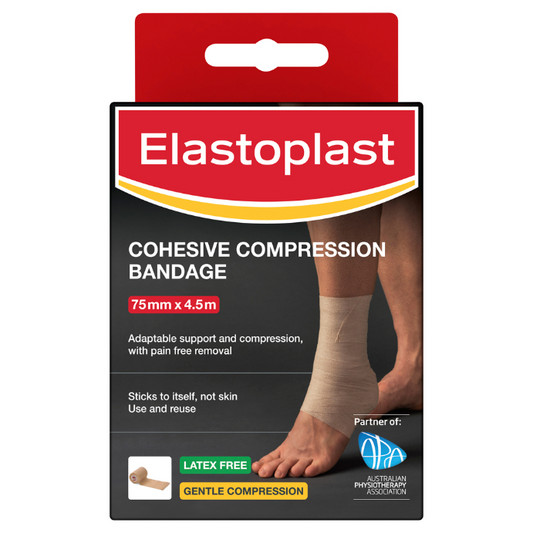 Elastoplast Cohesive Compression Bandage 75mm x 4.5m 1 Roll