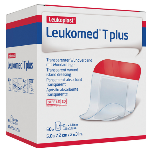 LEUKO Leukomed T Plus Sterile 5cm x 7.2cm Transparent 50 Pack