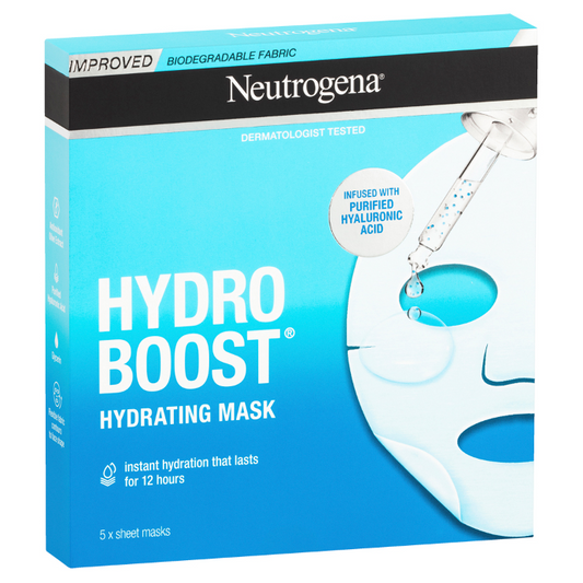 Neutrogena® Hydro Boost Hyaluronic Acid Hydrating Face Sheet Mask 5 Pack