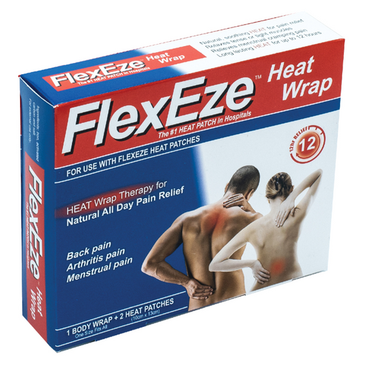 FLEXEZE Heat Wrap + 2 Heat Patches 1 Pack
