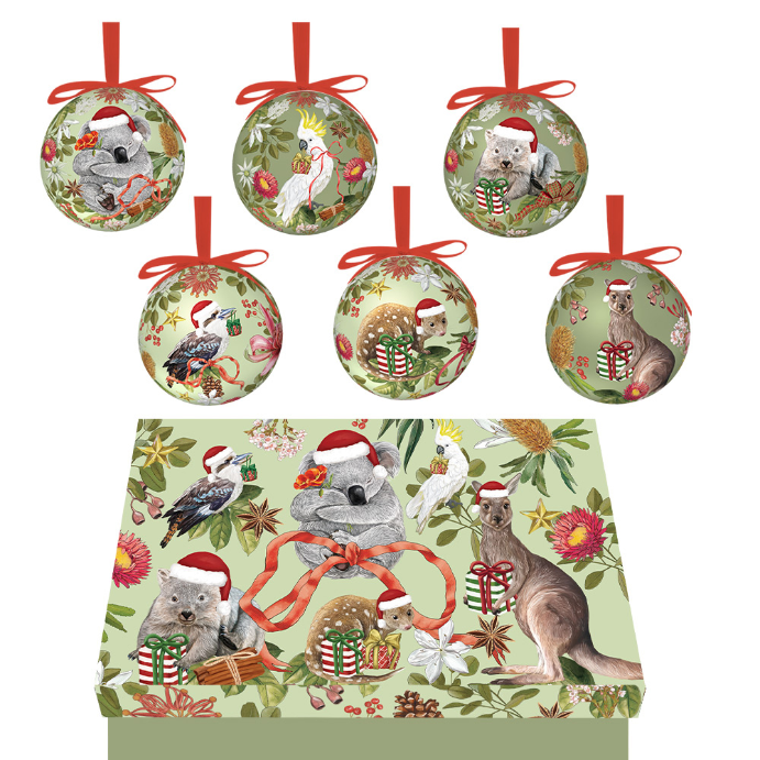 LA LA LAND Bauble Box Set Botanical Beauty 23 x 16 x 8cm