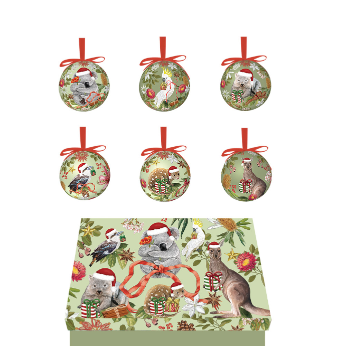 LA LA LAND Mini Bauble Box set Botanical Beauty 6 Piece Set