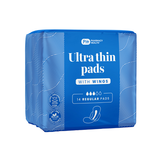 Pharmacy Health Ultra Thin Pads Wings Regular 14 Pack
