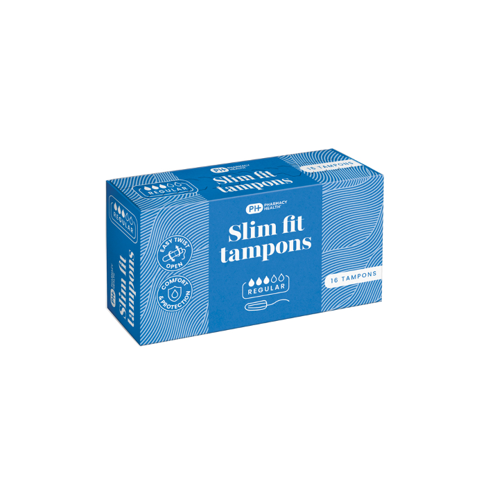 Pharmacy Health Slim Fit Tampons Regular 16 Pack