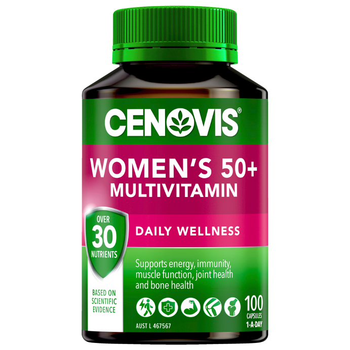 Cenovis Women's 50+ Multivitamin Daily Wellness 100 Capsules