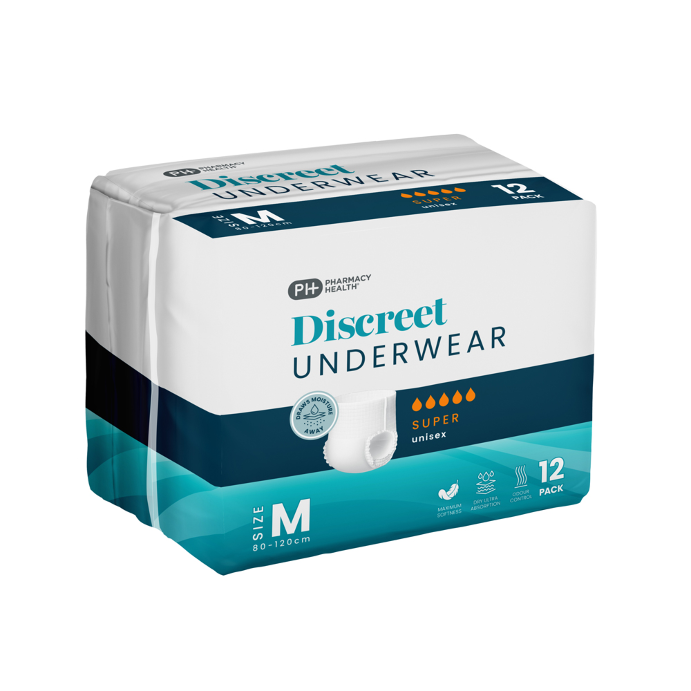 Pharmacy Health Discreet Underwear Medium Super 12 Pack