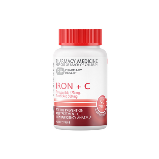 PHARMACY HEALTH Iron + C 90 Modified Release Tablets