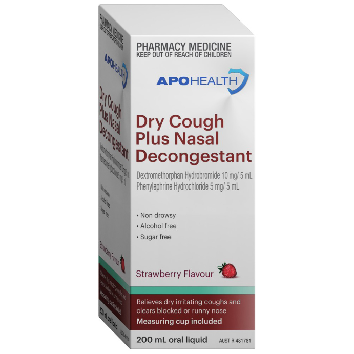 Aph Dry Cough+nasal Decongestant 200mL