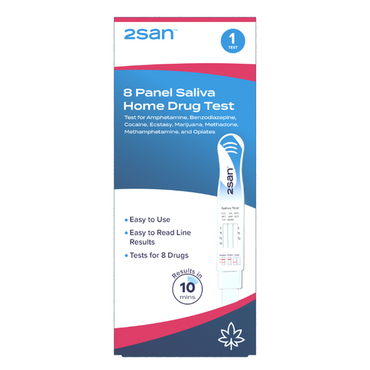 2SAN 8 Panel Saliva Home Drug Test 1 Pack