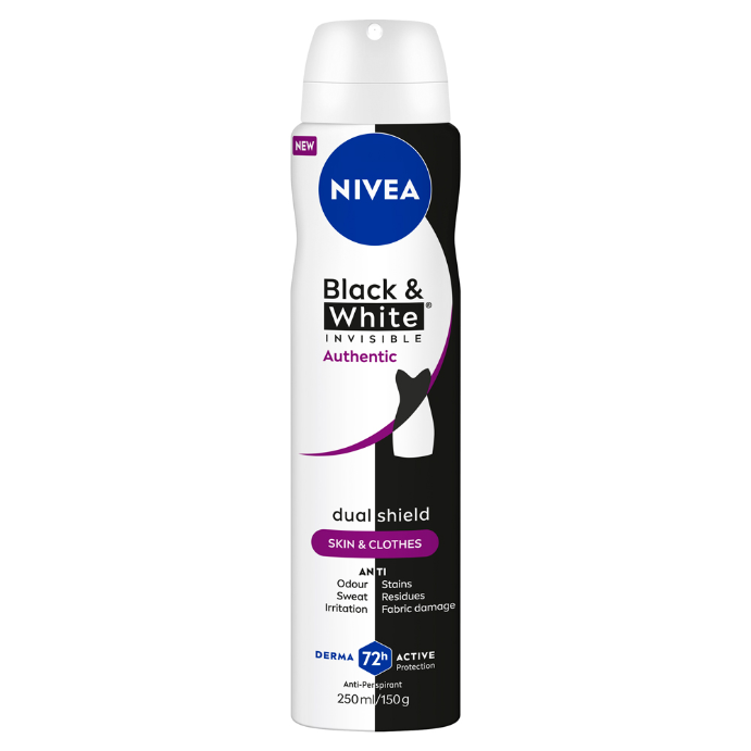 NIVEA Deo Aero Invisible Black & White Authentic 250mL