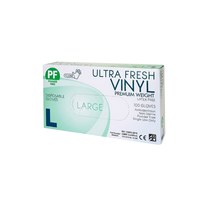 Ultra Fresh Vinyl Gloves Large 100 Pack