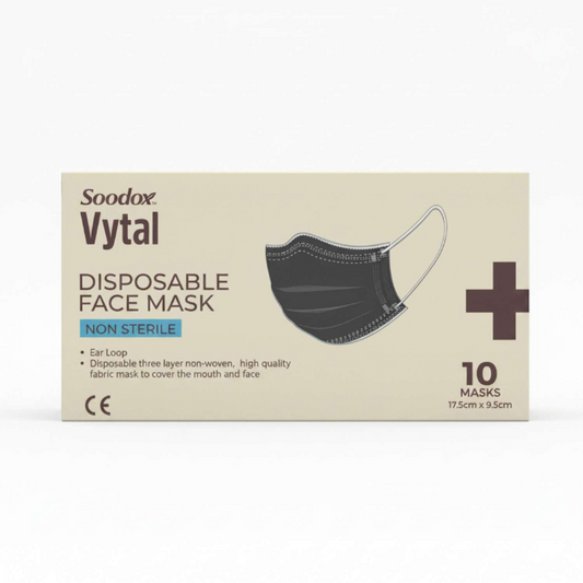 Soodox Vytal Face Masks Black 10
