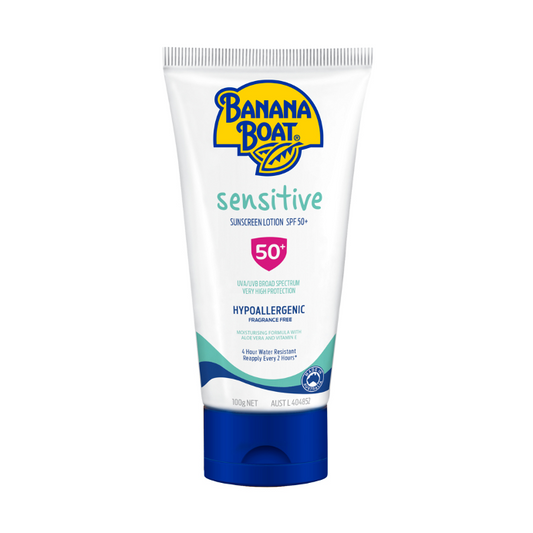 Banana Boat Sensitive Sunscreen Lotion SPF 50+ 100g