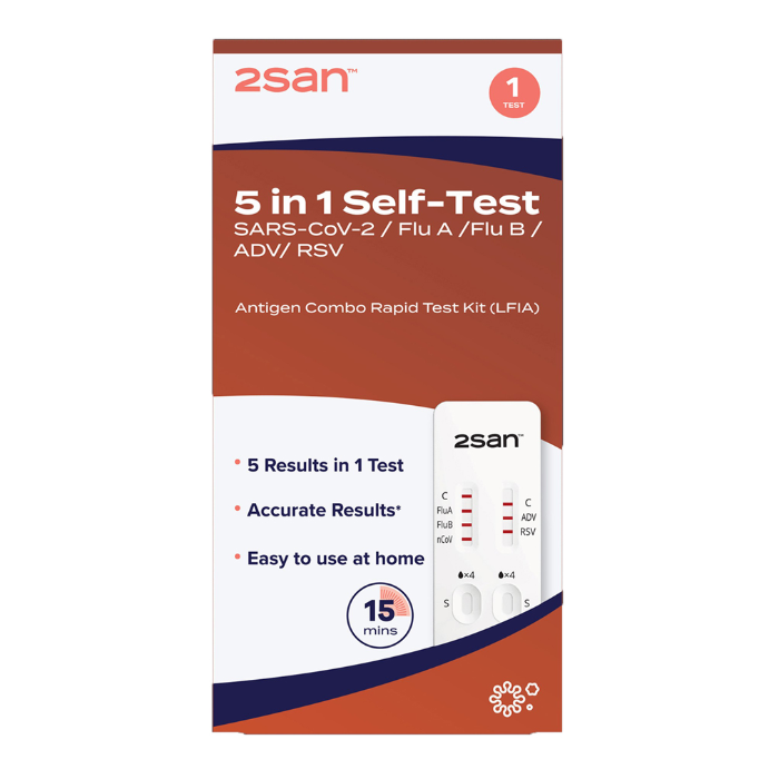 2san 5 In 1 Covid/flu/rsv/adv 1pack
