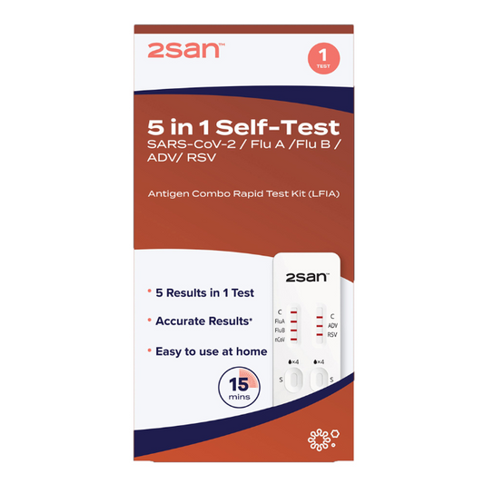 2san 5 In 1 Covid/flu/rsv/adv 1pack