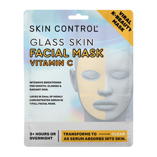 SKIN CONTROL Glass Skin Facial Mask Vitamin C 1 Pack