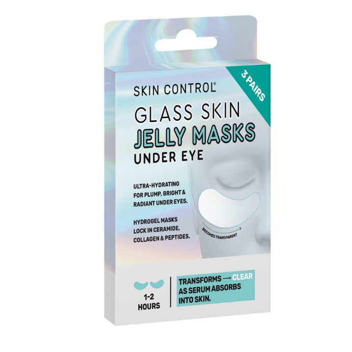 SKIN CONTROL Glass Skin Under Eye Jelly Masks 3 Pairs