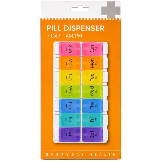 Pill Dispenser 7 Day - Am/pm - Colour - Bemed