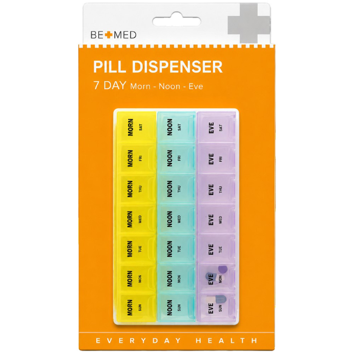 Pill Dispenser 7 Days - 3 Doses/day - Bemed
