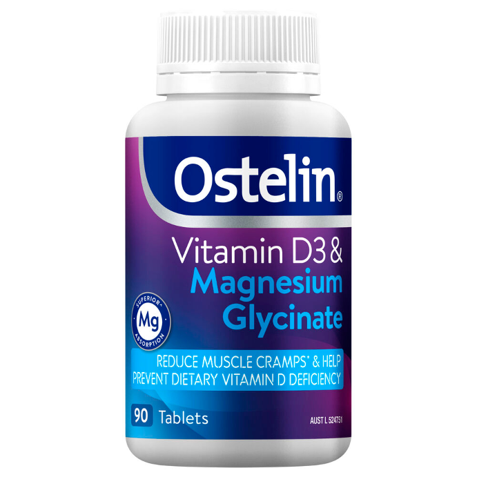 Ostelin Vitamin D3 & Magnesium Glycinate 90 Tablets