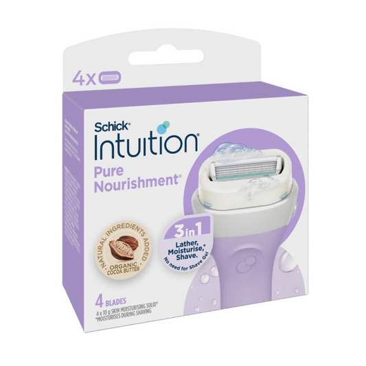 Schick Intuition Pure Nourishment Razor Refills 4 Pack