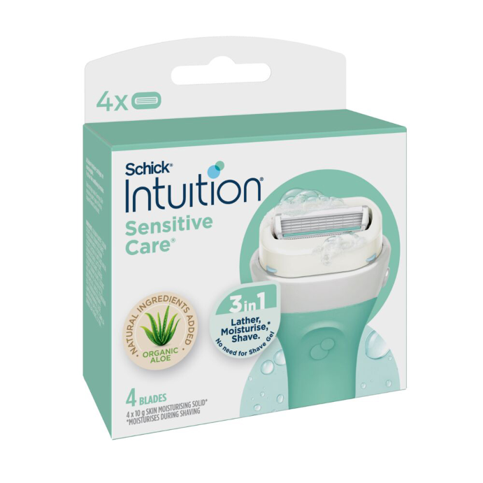 Schick Intuition Sensitive Care Razor Refills 4 Pack