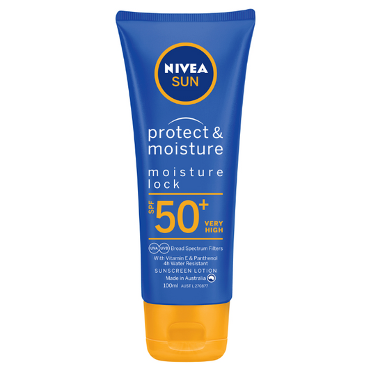 NIVEA SUN Protect & Moisture Moisture Lock SPF50+ Sunscreen Lotion 100mL
