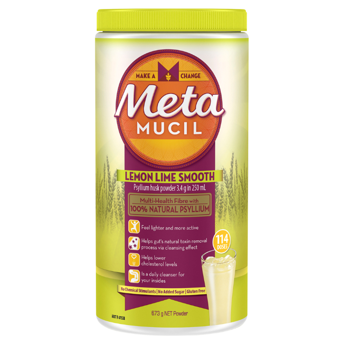 Metamucil Daily Fibre Supplement Lemon Lime Smooth 114 Doses 673g