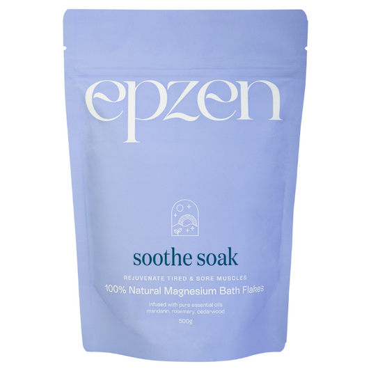 EpZen Soothe Soak 100% Natural Magnesium Bath Flakes 500g