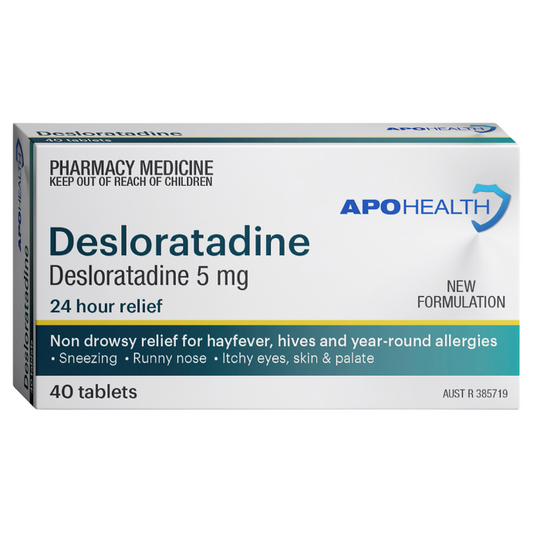 APO HEALTH Desloratadine 5mg Blister Pack 40 Tablets