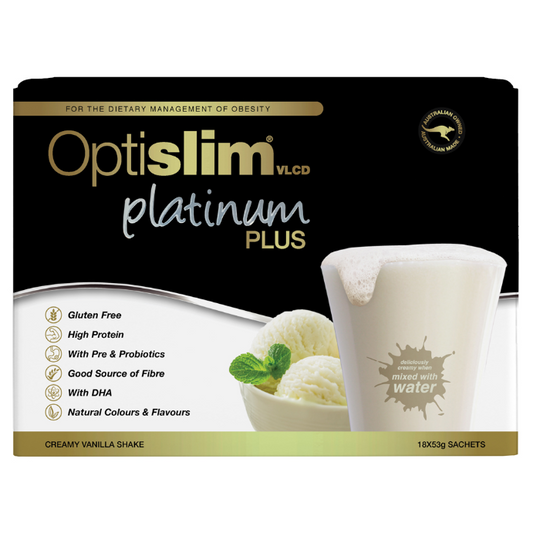 OPTISLIM VLCD Platinum Plus Shake Creamy Vanilla 18 x 53g