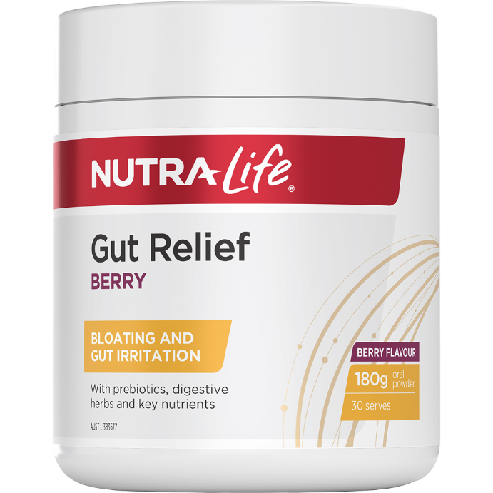 Nutra-Life Gut Relief Berry Flavoured Powder 180g
