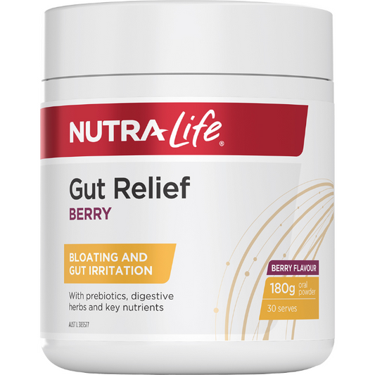 Nutra-Life Gut Relief Berry Flavoured Powder 180g