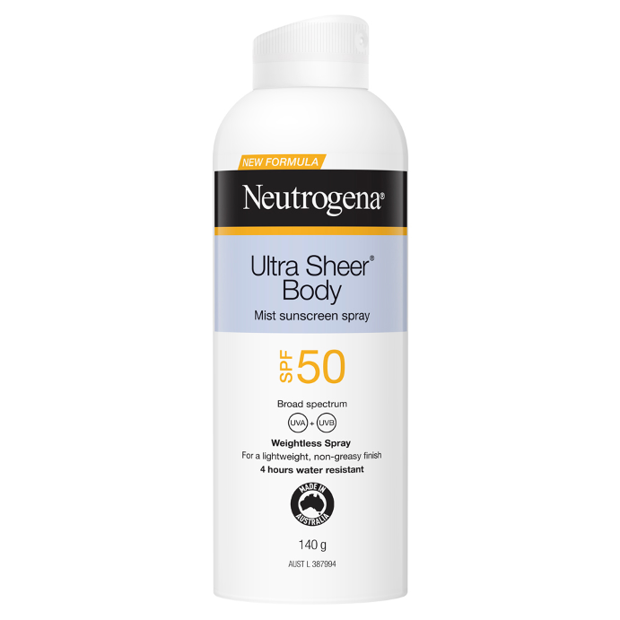 Neutrogena® Ultra Sheer Body Mist Sunscreen Spray SPF50 140g