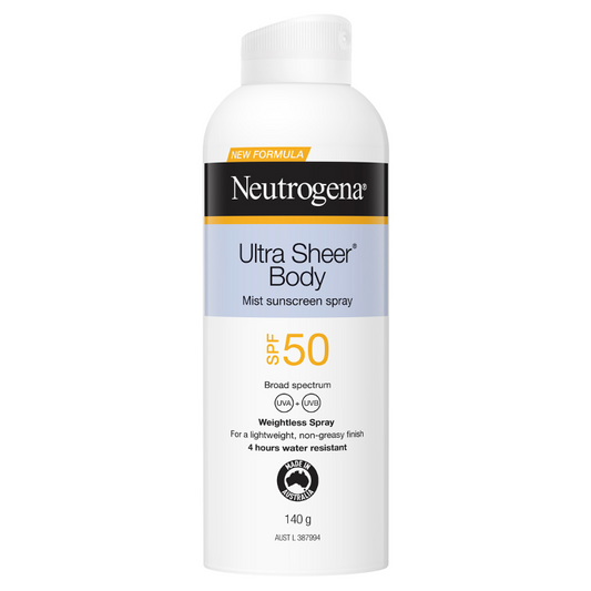 Neutrogena® Ultra Sheer Body Mist Sunscreen Spray SPF50 140g