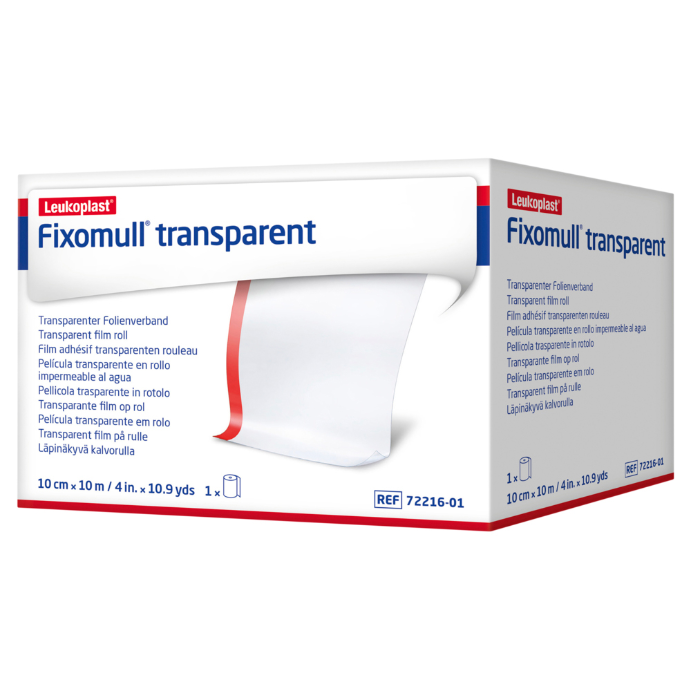 Fixomull Transparent Film Dressing Tape 10cm x 10m 1 Pack