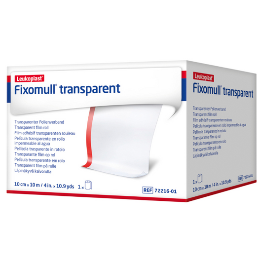 Fixomull Transparent Film Dressing Tape 10cm x 10m 1 Pack
