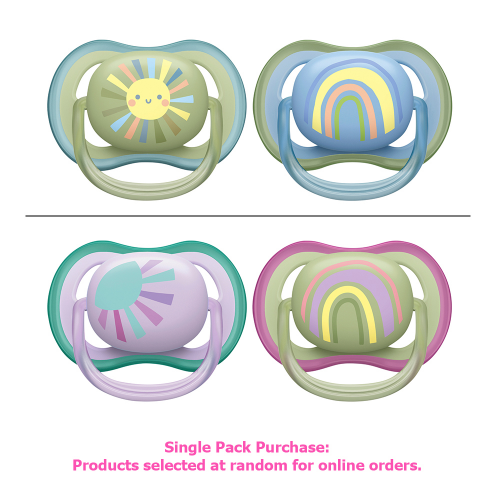 Philips Avent Ultra Air Soother 0-6 months Deco Mixed 2 Pack