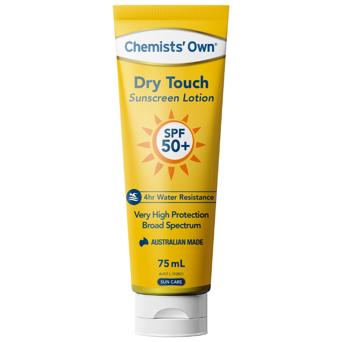 Chemists' Own Dry Touch Sunscreen Lotion SPF50+ 75mL