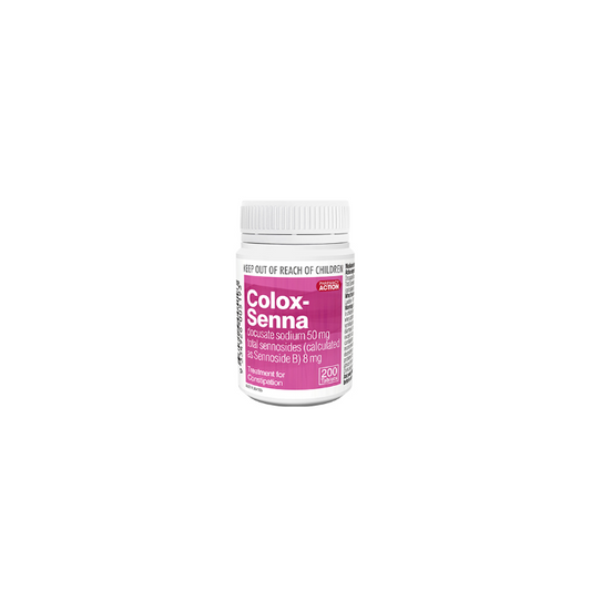 PHARMACY ACTION Laxative Colox Senna 200 Tablets