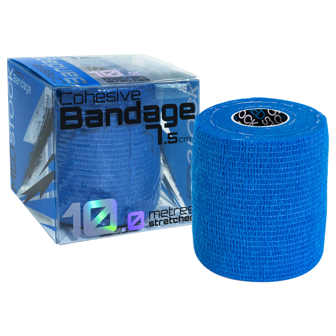 Medstock Cohesive Bandage Blue 7.5cm x 10m 1 Roll