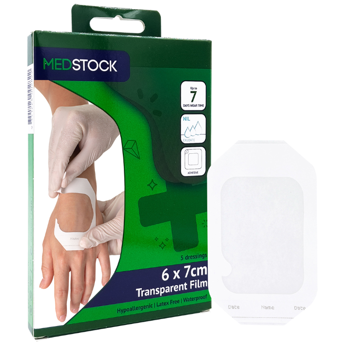 Medstock Transparent Film Film 6cm x 7cm 5 Pack