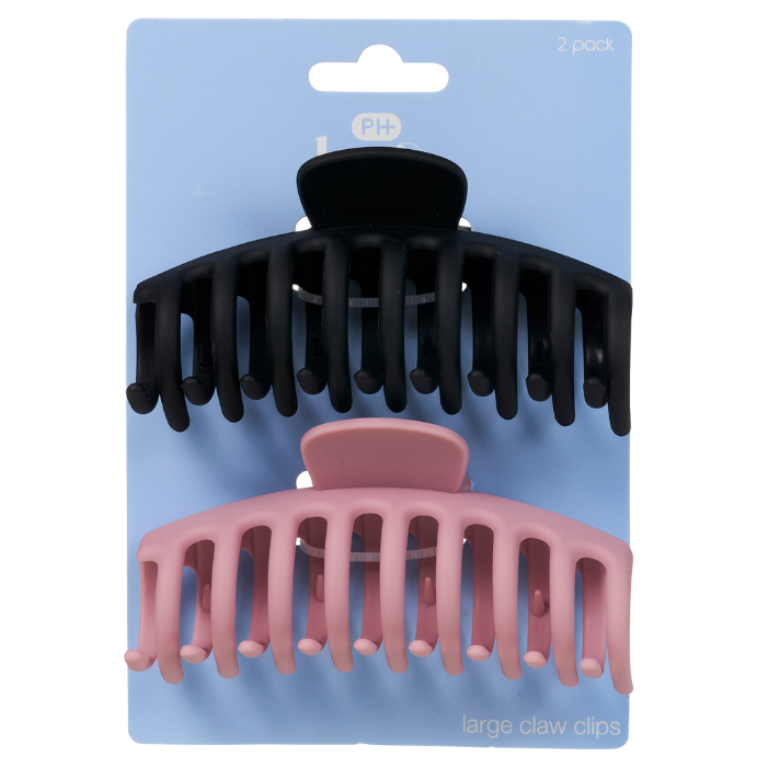 Pharmacy Health Large Claw Clips Matte 2 Pack