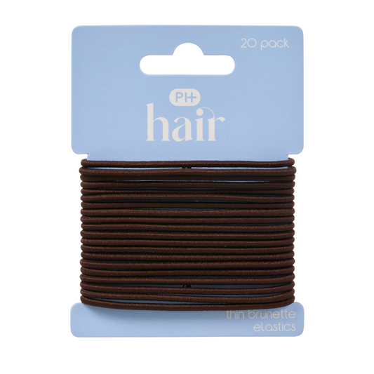 Pharmacy Health Elastics Thin Brunette 20 Pack