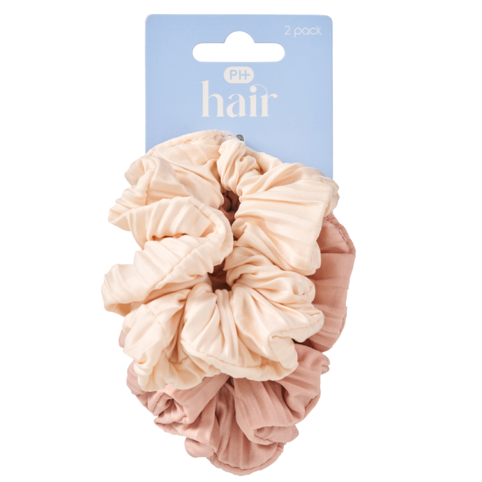 Pharmacy Health Scrunchie Luxe Nude 2 Pack