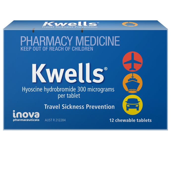 KWELLS Travel Sickness Prevention 12 Tablets