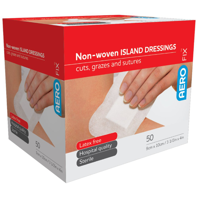 AERO Fix Non-Woven Island Dressing 9cm x 10cm