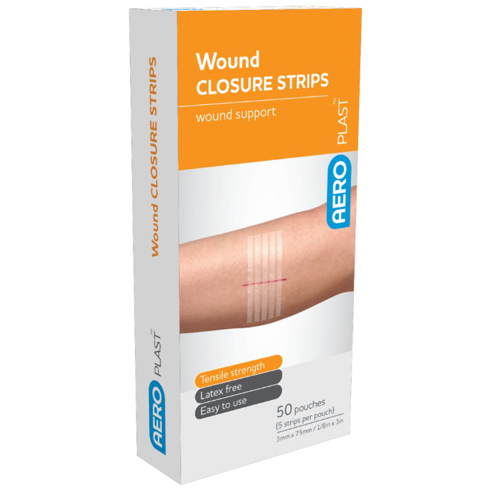 AERO Wound Closure Strips 75mm x 3mm 5 Pack